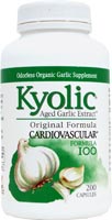 Organic Odorless Kyolic Aged Garlic Formula 100 (100 Caps) Kyolic